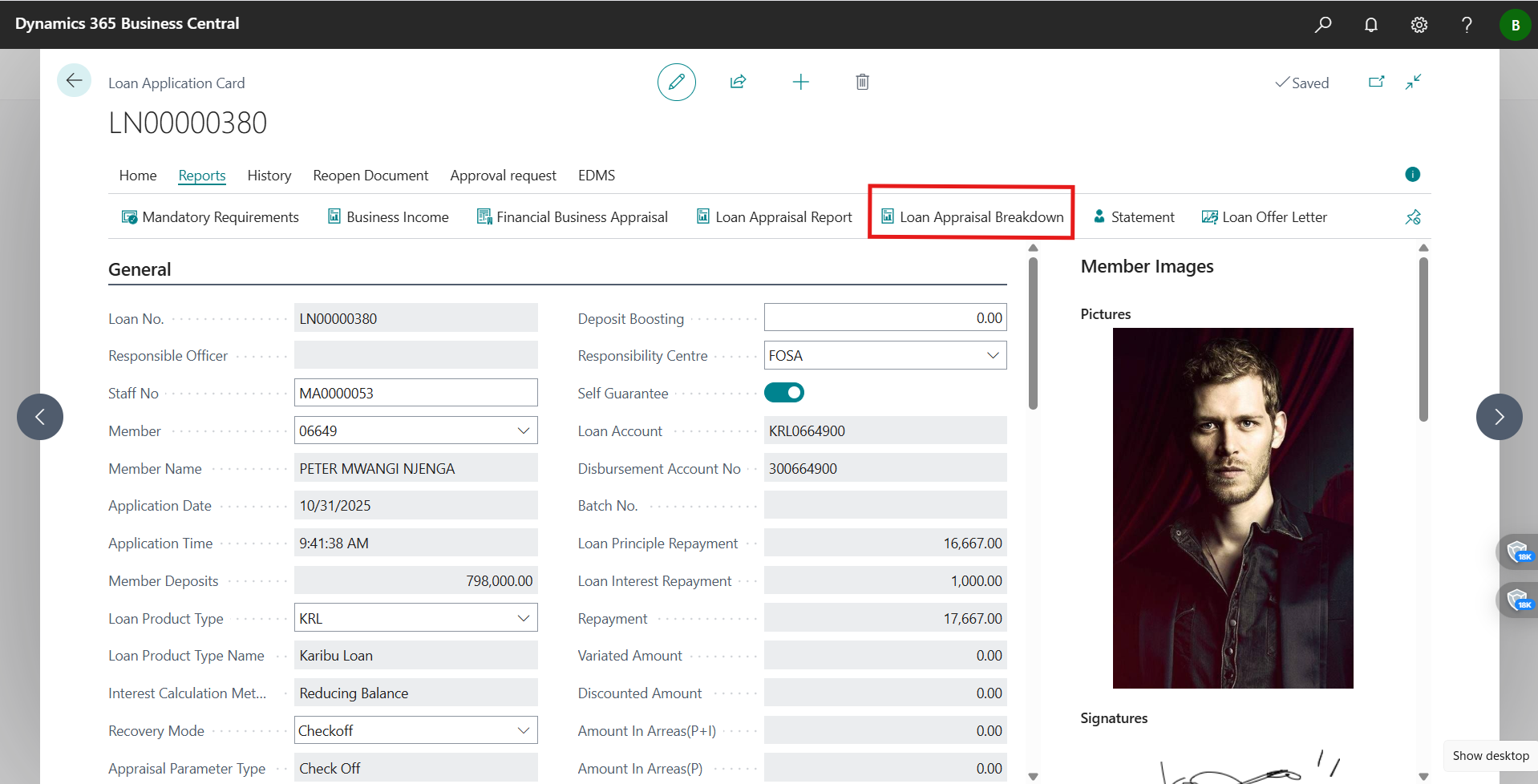 Eligibility Breakdown page